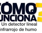 ¿Cómo funciona un detector lineal infrarrojo de humo?