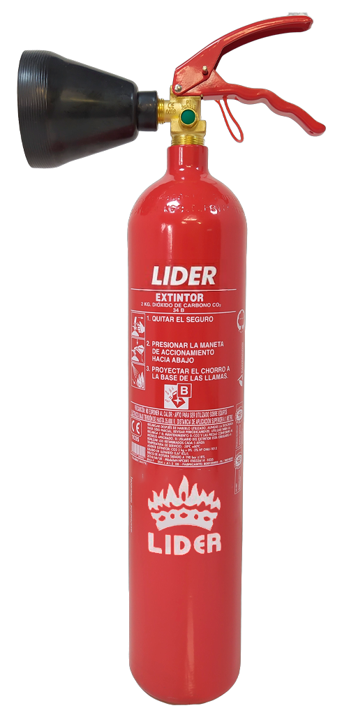 Extintor CO₂ 2 kg