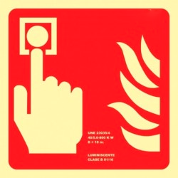 Señal de pulsador de alarma